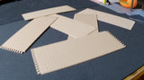 1:48 O Scale Adobe Brick Veneer Sheet (2" x 5")  (6 Sheets) by Cinder Shops Model