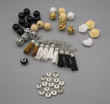 53 Pieces JEWELRY MAKING Bracelet Keychain Necklace Supplies Beads DIY Kit Model