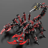 3D Metal Puzzle Scorpion DIY Gift Black Red Assembly  Model Kits forTeens Model