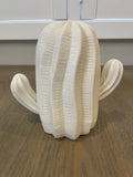 White Ceramic Cactus Figurine Porcelain Succulent Plant Display Statue Nordic Model