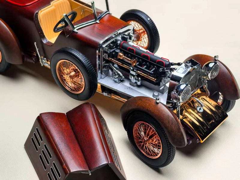 TRL 1/18 Ispahan H6C Tulipwood Speedster Wooden Car Model Model