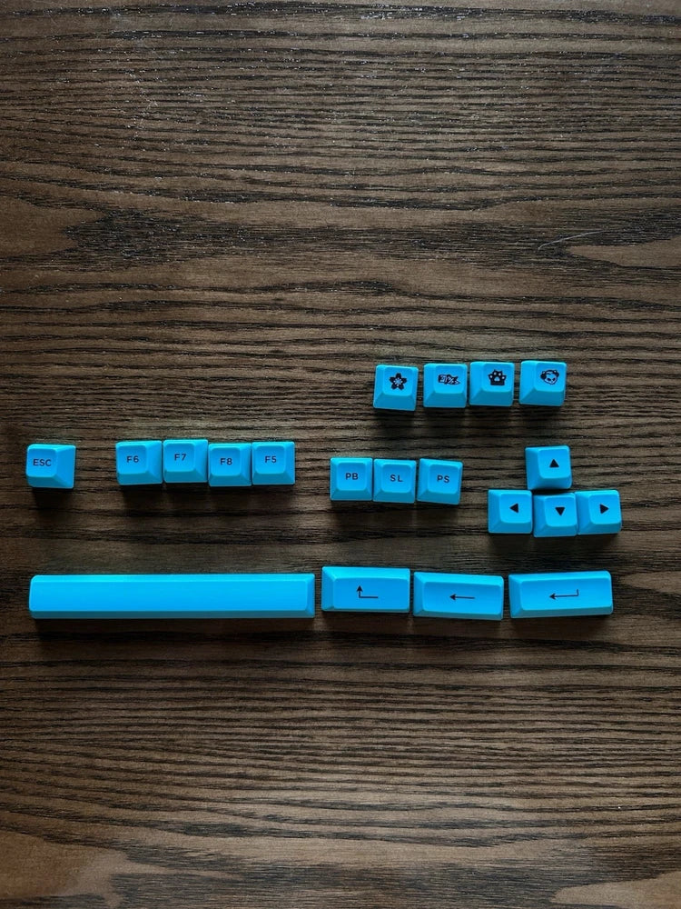 Blue accent key caps from Akko 3068B Model