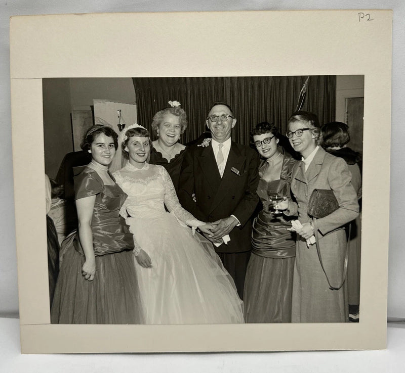 Wedding Couple Photo Vintage Black White 2 on each board 7 1/2" x 9 1/2" p2 Model