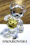 ?? Swarovski Crystal 2019 L.E. "A Smile For You" Kris Bear Figurine, Yellow, NIB Model