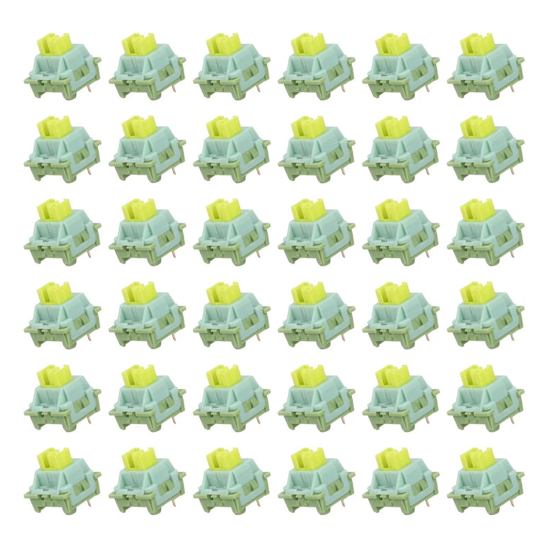 36pcs Light Blue Keyboard Switches 3-Pin 35gf Linear Keyboard Switch Replacement Model