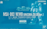 Bandai MG 1/100 MSA-003 Nemo (Unicorn Color Ver.) Mobile Suit Gundam Model Kit Model