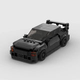 MOC Car Brick Works Black Mitsubishi EVO Building Block Model Kit Toy 276 Pcs Model