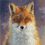 CdA Cross Stitch stamped Aida "Foxy" PA1878, 34 x 34cm, DIY Model