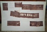 1974 Tony Walton photo board of Murder on the Orient Express interior workshop Model
