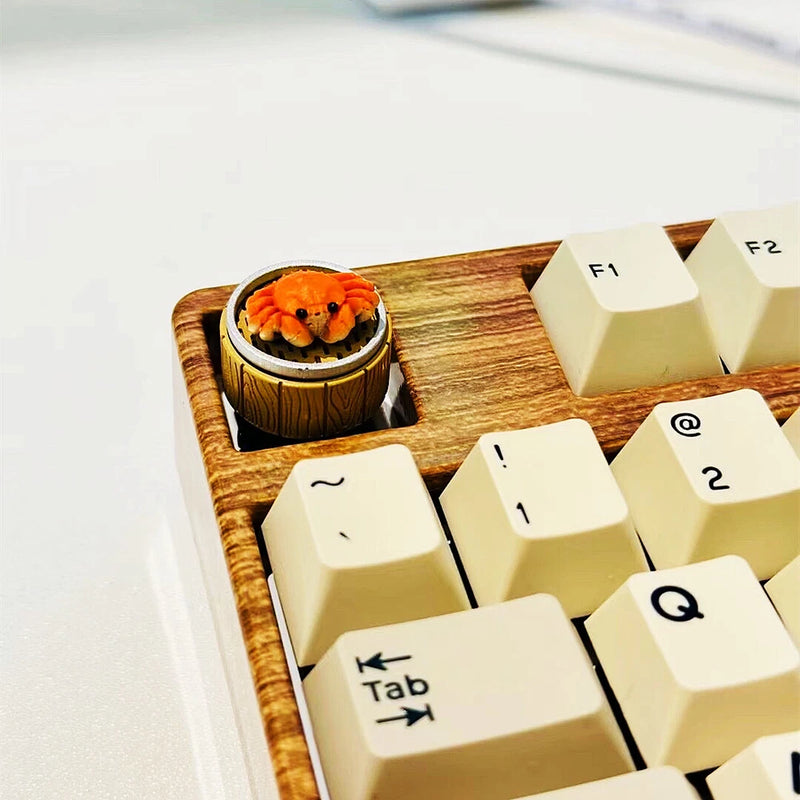 Steamed Hairy Crab Magnetic Keycap ESC Keycaps For MX Mechanical Keyboard 1 Pcs Model
