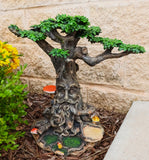 Fantasy Ent Greeman Tree House Display Statue For Mini Fairy Garden Figurines Model