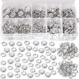 12Mm Pearl Snaps for Fabric, Metal Snap Button Kit for Clothing Model