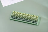 Gradient Green Cherry Profile Support Shine Through Doubleshot PBT Keycap Set Model