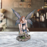 Fairy with Butterfly Winged Statue 8"H Fantasy Collectible Figurine Room Decor Model
