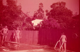 1960s Man Mid-Air Dive Into Pool Diving Board Stunt 35mm Negative Model