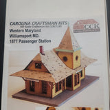 CCK Carolina Craftsman Kit HO Scale Western Maryland Williamsport Staition Model