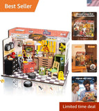 Elegant Miniature Dollhouse Craft Kit with Snap-Fit Assembly - 9.4x6.7 inches Model