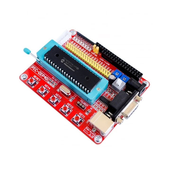NEW  Mini System PIC Development Board + Microchip PIC16F877 PIC16F877A Model