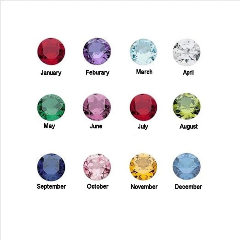 10 Birthstones for Memory Lockets 5mm Crystals Choose Your Month Charms