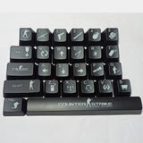 26 Keys ABS Backlitght Keycap Gaming Keycap Set for Mechanical Keyboard Switcher Model