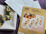Sunflower Place Mats  Counted Cross Stitch  Kit Something special Canvas Floss Model