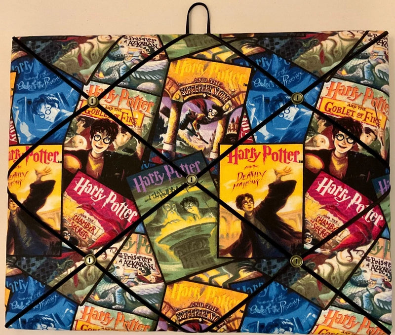French Bulletin Board Photo Memo Board Harry Potter Books Print 11 x 14 inches Model