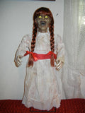 TALKING ANNABELLE HAUNTED POSSESSED DOLL HALLOWEEN HORROR DISPLAY PROP FIGURE Model