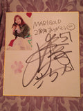 Chika Goto Hand Signed Japanese Signature Marigold Shikishi Board Model