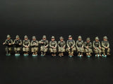 1/72 Resin Figure Model Kit WWII German Seated Infantry 12 Figures Unpainted Model