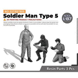 MRY-SFW SSTR87909 1/87 Model Upgrade Parts Soldier Man Type 5 Model
