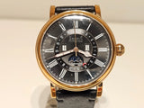 RETRO GOLD TONE TRIPLE CALENDAR MOON PHASE MEN'S AUTOMATIC WATCH"ARBUTUS"AR211 Model