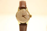 VINTAGE NICE SMALL LUXURY GERMANY GOLD PLATED LADIES MECHANICAL WATCH "BIFORA" Model