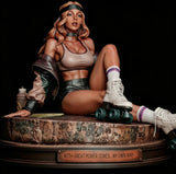 Resin Roller Skate Girl Statue unassembled Unpainted 2 scales Choices Model