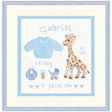Le Bonheur des Dames counted cross stitch kit "Gabriel Birth", 12x12cm, DIY Model