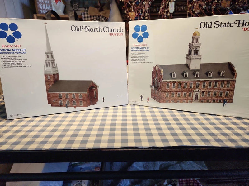 Vintage Set Of 2 Bicentennial Collection Model Kits Model