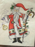 Designs for the Needle FATHER CHRISTMAS Cross stitch kit 14" x 17" #1981 Model