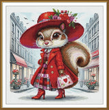 Creative ??ross Stitch Embroidery Kit "Parisian fashionista" Nova Sloboda Model