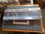 New Sealed Monogram German "Wolfpack" U-Boat Model Kit #3102 Model