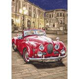 Letistitch counted cross stitch kit "Red Sports Car", 19x27cm, DIY Model