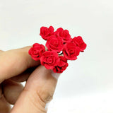 10pcs 1/6 Scale Red Rose Flower Model Fit 12'' Action Figure Scene Accesso DIY Model