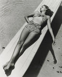 Jane Greer Across the Board 1946 Busty Leggy Barefoot Swimsuit Surfboard Photo Model