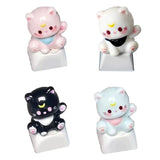 3D Keycap Cartoon Cats Head Keycaps Sculpted Art Mechanical Keyboards Keycap Model