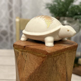 LENOX Turtle Longevity Everyday Wishes NEW In Box Ivory Porcelain Fern Leaf 3.5¡± Model