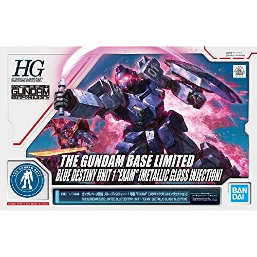 Bandai HG 1/144 Blue Destiny Unit 1 EXAM Metallic Gloss Gundam Base Limited Model