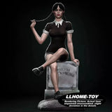 Wednesday Adams Grave NSFW 1:4 Model Kit Unpainted 3d Print GK Statue Figure Model
