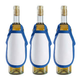 Herrschners? Bottle Apron with Cobalt Binding Counted Cross-Stitch Model