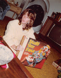 Vintage Stuff Yer Face MB Board Game 1980s Photo Christmas Morning Teenage Girl Model