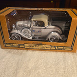 Ertl Collectibles 1930 Ford Model A Roadster Cargo Box 1:18 Silver Diecast Model