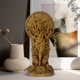 Lilith Resin Statue Gothic Occult Figurine with Sacred Symbols Altar Decor 8in Model