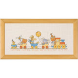 Permin counted cross stitch kit "Bobbi Happy Friends", 33x15cm, DIY, 12-2421 Model
